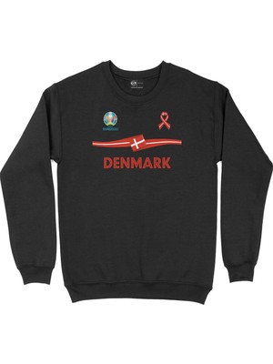 Cix Danimarka Euro 2020 Siyah Sweatshirt