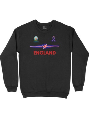 Cix Ingiltere Euro 2020 Siyah Sweatshirt