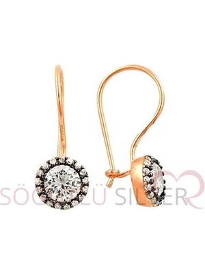 Söğütlü Silver Elmas Montürlü Küpe