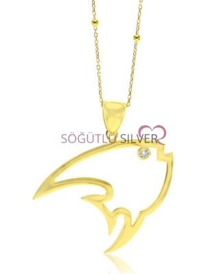 Söğütlü Silver Balık Kolye