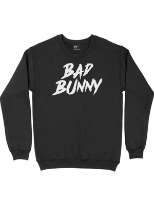 Cix Bad Bunny Siyah Sweatshirt