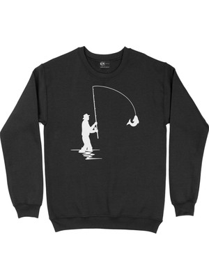 Cix Balıkçı Siyah Sweatshirt