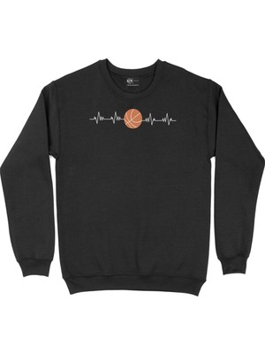Cix Basketbol Aşkı Siyah Sweatshirt
