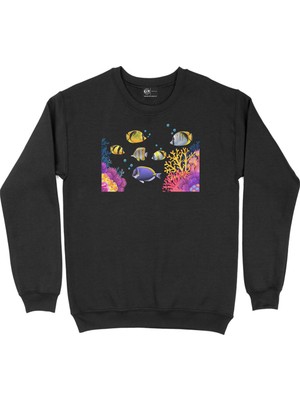 Cix Deniz Akvaryumu Siyah Sweatshirt