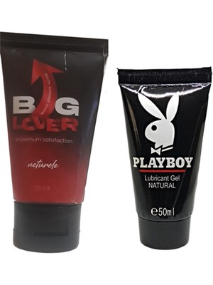 Big Lover Erkeklere Özel 50 ml Jel 50 ml Maximum Strength Hardening Gel For Men + Playboy 50 ml  Jel