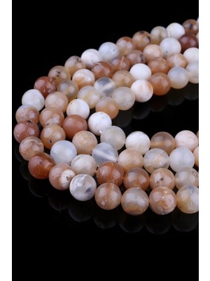 Dünya Doğal Taş 8 mm Opal Taşı Dizi - DZ4078