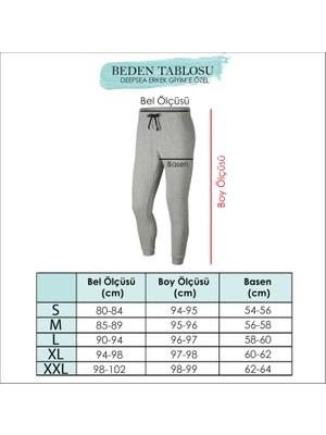 Deepsea Siyah Bağcıklı Beli ve Paçası Lastikli Yanları Geometrik Şeritli Suni Deri Erkek Eşofman Altı 2200189