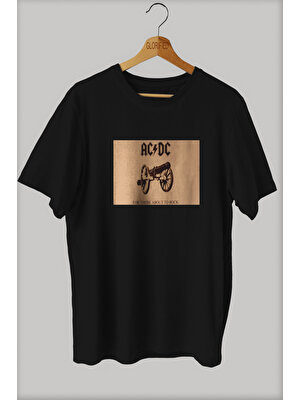 Glorified Ac Dc Baskılı Oversize T-Shirt ( Tişört ) Cotton