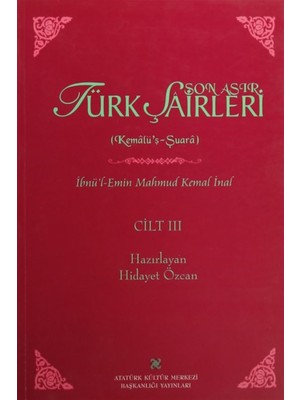 Son Asır Türk Şairleri - Cilt 3 - İbnülemin Mahmut Kemal İnal