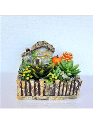 Bulut Çitli Ev Saksı Gri