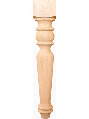 Turan Ahşap Sehpa Ayağı, Ahşap Ayak / Uzunluk: 30 Cm / Çap:5.5 Cm