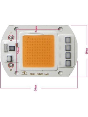 Motorobit Uv 220V Projektör Cob LED 50W Driver Çipli