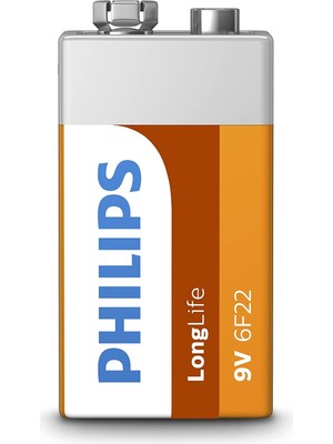 Philips Çinko 9V Pil Kartela 6F22L1B05