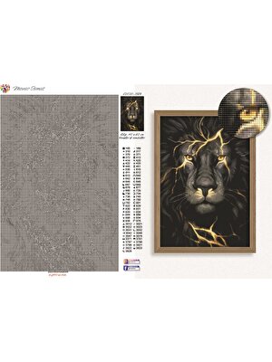 Movas Sanat Su Altında Kaplumbağa / Mozaik Tablo / Mozaik Puzzle 55X53CM E20203290
