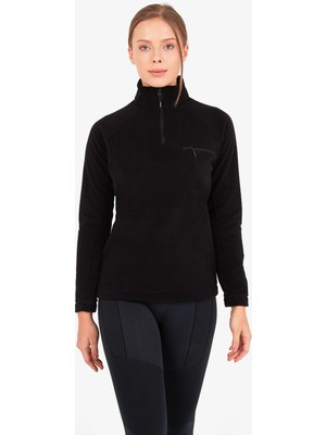 Blackspade 50469 Kadın Fermuarlı Polar Sweatshirt -Siyah