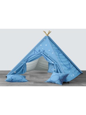 instababyrooms Dijital Baskılı Kızıldereli Mindersiz Çocuk Odası Oyun Çadırı Model 232