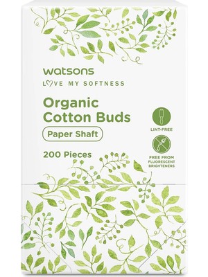 Watsons Organik Kulak Çubuğu 200 Adet