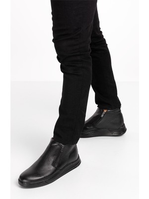 SETA Deri Içi Kürklü Su ve Soğuk Geçirmez Erkek Deri Bot