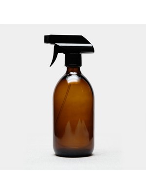 Trichi Design 500ML Amber Cam Sıvı Sabunluk ve Sprey Şişe ( 3 Adet )