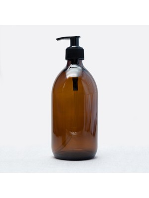 Trichi Design 500ML Amber Cam Sıvı Sabunluk ve Sprey Şişe ( 3 Adet )