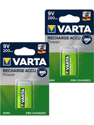 Varta Ready 2 Use 9V 200 Mah Şarj Edilebilir Pil 2 Adet