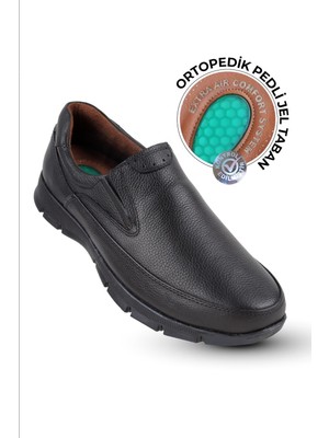 Kaptan Junior Ortapedik Topuk Masajlı Deri Kışlık Erkek Ayakkabı