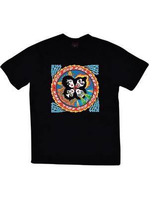 stonedfame Kiss Baskılı T-Shirt