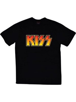 stonedfame Kiss Baskılı T-Shirt