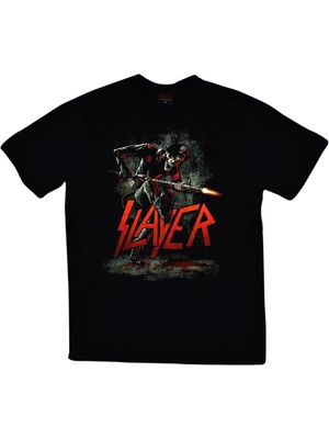 stonedfame Slayer Baskılı T-Shirt