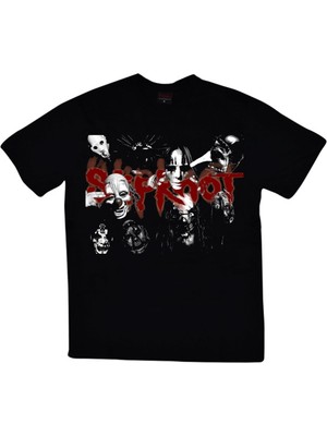 stonedfame Slipknot Baskılı T-Shirt