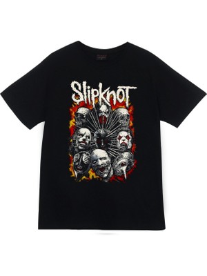 stonedfame Slipknot Baskılı T-Shirt