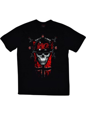 stonedfame Slayer Baskılı T-Shirt