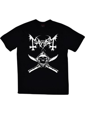 stonedfame Mayhem Baskılı T-Shirt