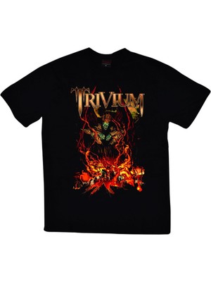 stonedfame Trivium Baskılı T-Shirt