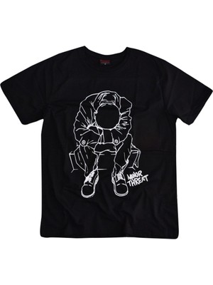stonedfame Minor Threat Baskılı T-Shirt