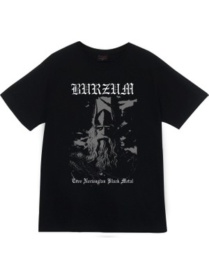 stonedfame Burzum Baskılı T-Shirt
