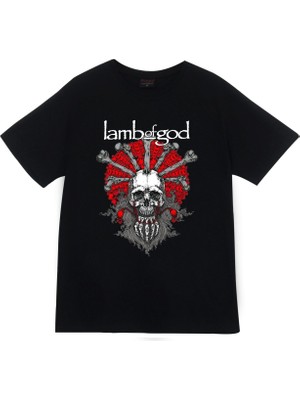 stonedfame Lamb Of God Baskılı T-Shirt