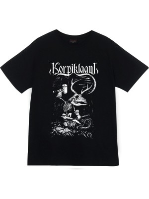 stonedfame Korpiklaani Baskılı T-Shirt