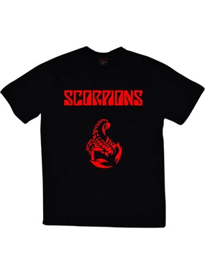 stonedfame Scorpions Baskılı T-Shirt
