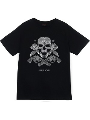 stonedfame Guns N Roses Baskılı T-Shirt