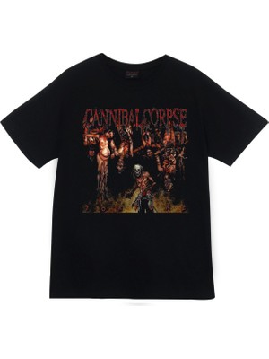 stonedfame Cannibal Corpse Baskılı T-Shirt