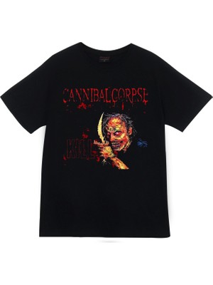 stonedfame Cannibal Corpse Baskılı T-Shirt