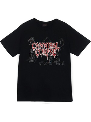 stonedfame Cannibal Corpse Baskılı T-Shirt