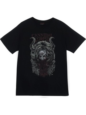 stonedfame Cannibal Corpse Baskılı T-Shirt