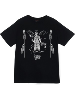 stonedfame Lamb Of God Baskılı T-Shirt