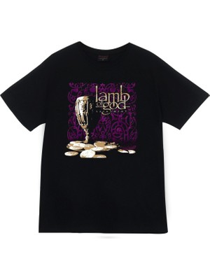 stonedfame Lamb Of God Baskılı T-Shirt