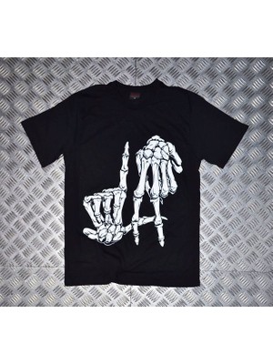 stonedfame Los Angeles Baskılı T-Shirt