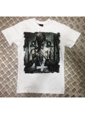 stonedfame Justın Bıeber Baskılı T-Shirt