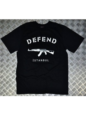 stonedfame Defend Baskılı T-Shirt