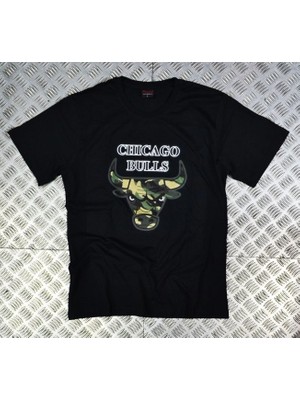 stonedfame Chıcago Bulls Baskılı T-Shirt